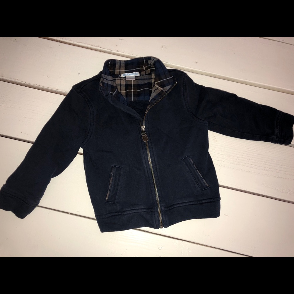 Janie and Jack zip up hoodie. Navy. 3T.